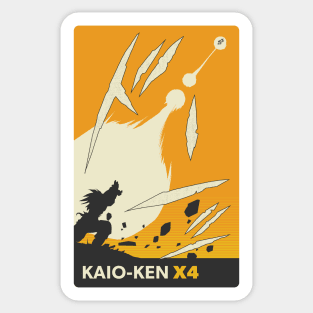 Kaio-Ken X4 Sticker